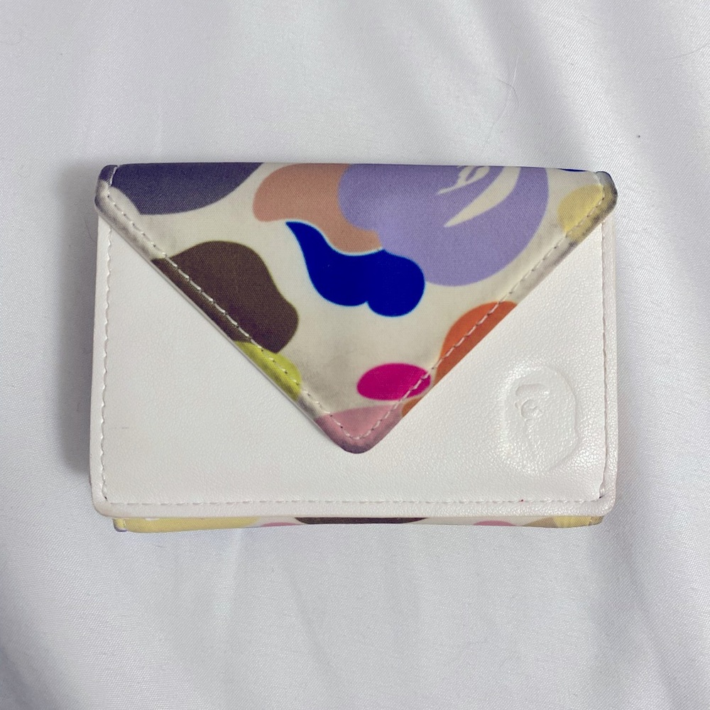 A Bathing Ape camo womens wallet